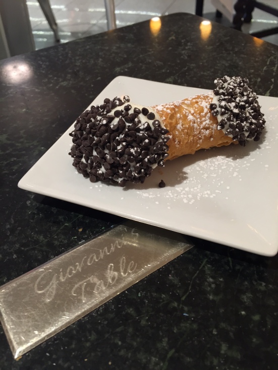 Modern Pastry. Giovanni knew how to appreciate cannolis.